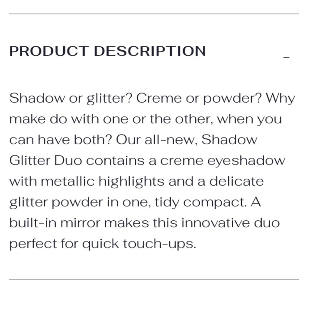 Lise Watier Duo shadow and glitter in smoky silver - Picture 2 of 5